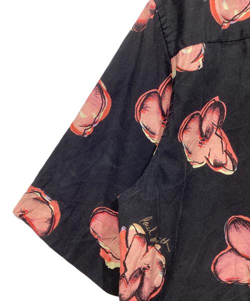 PAUL SMITH（ポールスミス）PAUL SMITH (ポールスミス) オープンカラーシャツ ブラック サイズ:Sの古着・服飾アイテム