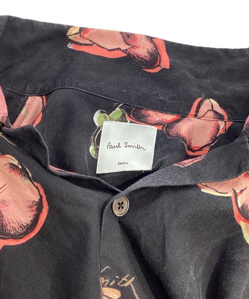 PAUL SMITH（ポールスミス）PAUL SMITH (ポールスミス) オープンカラーシャツ ブラック サイズ:Sの古着・服飾アイテム