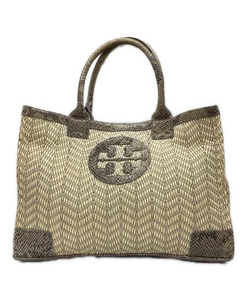 TORY BURCH（トリーバーチ）TORY BURCH (トリーバーチ) トートバッグ ベージュ×グレーの古着・服飾アイテム