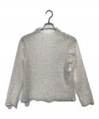 ANAYIアナイ）の古着「プレイドフェザーチュール プルオーバー」｜ホワイト