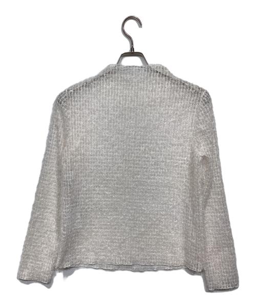 ANAYI（アナイ）ANAYI (アナイ) プレイドフェザーチュール プルオーバー ホワイト サイズ:38 未使用品の古着・服飾アイテム