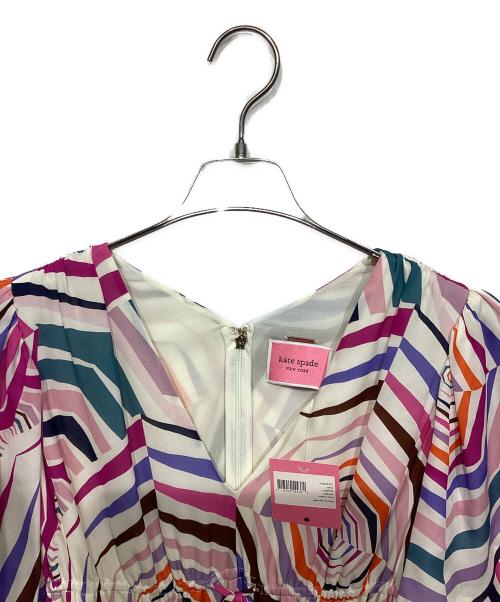 Kate Spade（ケイトスペード）Kate Spade (ケイトスペード) Geobrella Silk Dress マルチカラー サイズ:2の古着・服飾アイテム
