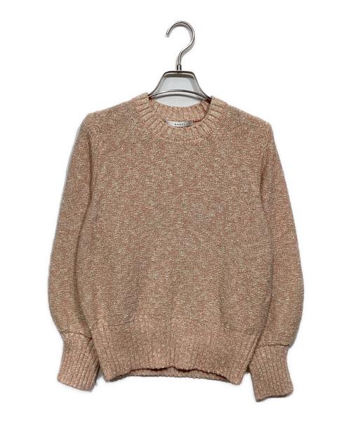 ANAYI（アナイ）ANAYI (アナイ) MIXラメブークレショート プルオーバー　10251816210 ピンク サイズ:38の古着・服飾アイテム