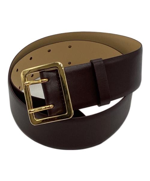 ANAYI（アナイ）ANAYI (アナイ) ダブルピンワイドベルト　10231618030 ブラウンの古着・服飾アイテム