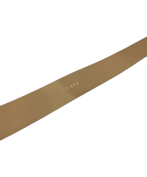 ANAYI（アナイ）ANAYI (アナイ) ダブルピンワイドベルト　10231618030 ブラウンの古着・服飾アイテム