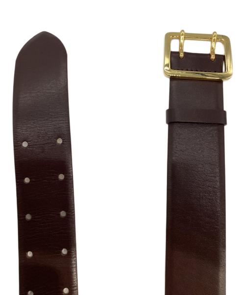 ANAYI（アナイ）ANAYI (アナイ) ダブルピンワイドベルト　10231618030 ブラウンの古着・服飾アイテム