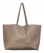 Saint Laurent Parisサンローランパリ）の古着「ラージ レザー ショッピング トートバッグ394195」｜ピンク