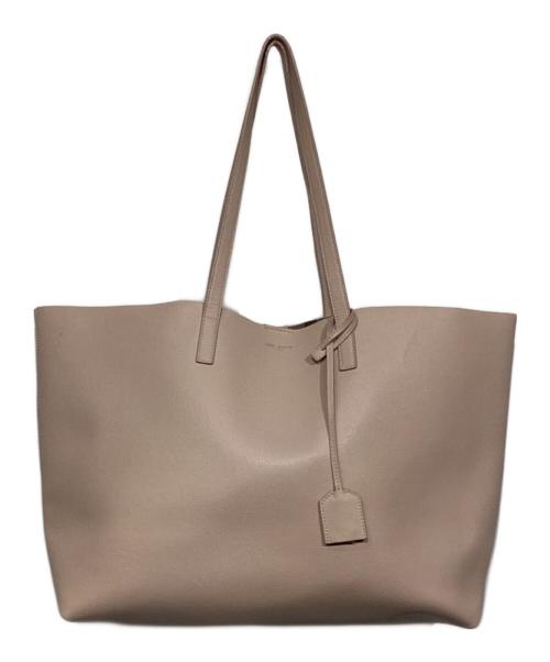 Saint Laurent Paris（サンローランパリ）Saint Laurent Paris (サンローランパリ) ラージ レザー ショッピング トートバッグ394195 ピンクの古着・服飾アイテム