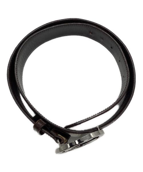 GUCCI（グッチ）GUCCI (グッチ) GG柄インターロッキングベルト114876 480199 ブラウンの古着・服飾アイテム