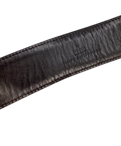 GUCCI（グッチ）GUCCI (グッチ) GG柄インターロッキングベルト114876 480199 ブラウンの古着・服飾アイテム