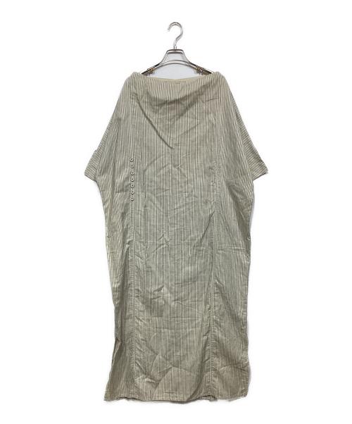 KAPITAL（キャピタル）KAPITAL (キャピタル) コットンリネン ストライプワンピース ベージュ サイズ:XSの古着・服飾アイテム