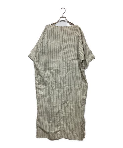 KAPITAL（キャピタル）KAPITAL (キャピタル) コットンリネン ストライプワンピース ベージュ サイズ:XSの古着・服飾アイテム