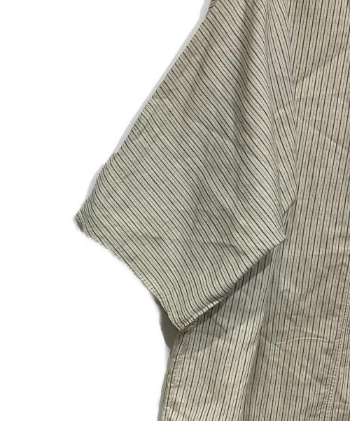 KAPITAL（キャピタル）KAPITAL (キャピタル) コットンリネン ストライプワンピース ベージュ サイズ:XSの古着・服飾アイテム