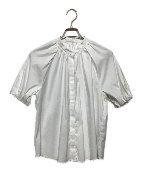 TOMORROW LAND collection（トゥモローランドコレクション）TOMORROW LAND collection (トゥモローランドコレクション) ストレッチブロード パフスリーブブラウス ホワイト サイズ:36の古着・服飾アイテム