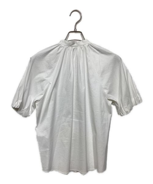 TOMORROW LAND collection（トゥモローランドコレクション）TOMORROW LAND collection (トゥモローランドコレクション) ストレッチブロード パフスリーブブラウス ホワイト サイズ:36の古着・服飾アイテム