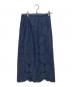 BALLSEY（ボールジィ）の古着「ボタニカルレース Iラインスカート」｜ブルー