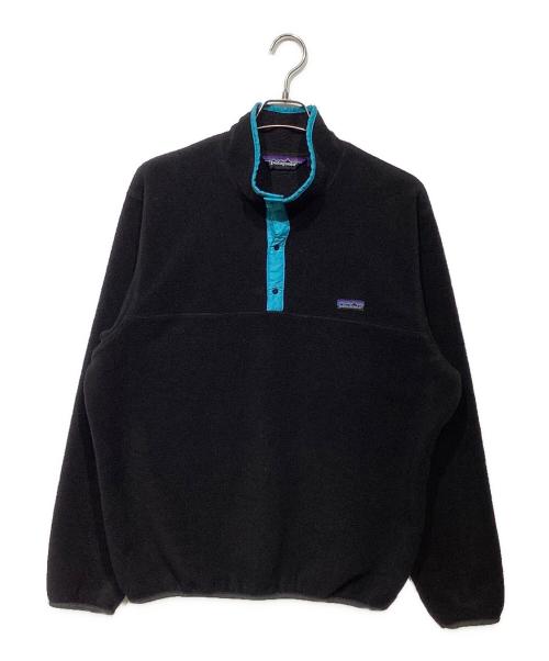 Patagonia（パタゴニア）Patagonia (パタゴニア) 80ｓシンチラスナップT ブラック×ブルー サイズ:XLの古着・服飾アイテム