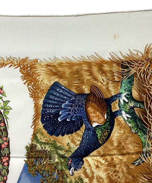 HERMES（エルメス）HERMES (エルメス) カレ90 アイボリーの古着・服飾アイテム