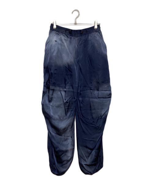 DIESEL（ディーゼル）DIESEL (ディーゼル) P-MARTY  ルーズフィット ドローストリングス ワイドパンツ ネイビー サイズ:44の古着・服飾アイテム