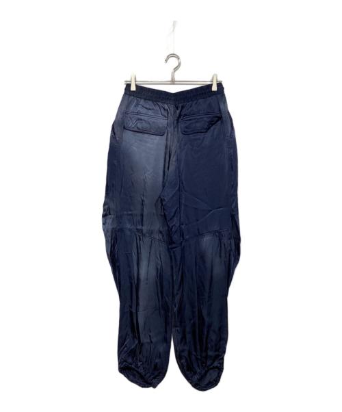 DIESEL（ディーゼル）DIESEL (ディーゼル) P-MARTY  ルーズフィット ドローストリングス ワイドパンツ ネイビー サイズ:44の古着・服飾アイテム