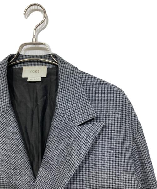 YOKE（ヨーク）YOKE (ヨーク) DOUBLE BREASTED JACKET グレー サイズ:Mの古着・服飾アイテム