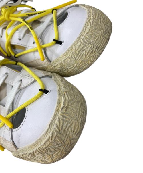 NIKE（ナイキ）NIKE (ナイキ) OFFWHITE (オフホワイト) Blazer Low White and University Red ホワイト サイズ:US10の古着・服飾アイテム