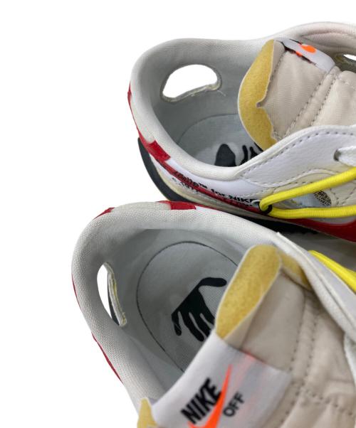 NIKE（ナイキ）NIKE (ナイキ) OFFWHITE (オフホワイト) Blazer Low White and University Red ホワイト サイズ:US10の古着・服飾アイテム