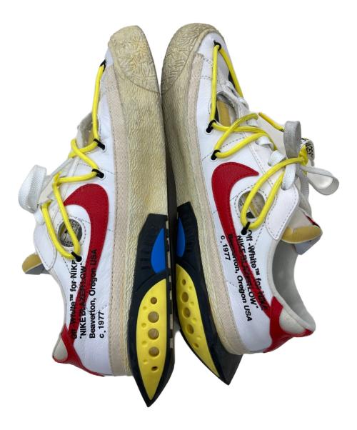 NIKE（ナイキ）NIKE (ナイキ) OFFWHITE (オフホワイト) Blazer Low White and University Red ホワイト サイズ:US10の古着・服飾アイテム