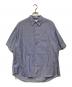 Graphpaper（グラフペーパー）の古着「Broad Stripe S/S Oversized Regular Collar Shirt」｜ブルー