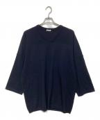 COMOLIコモリ）の古着「カシミヤ メッシュニット」｜ネイビー