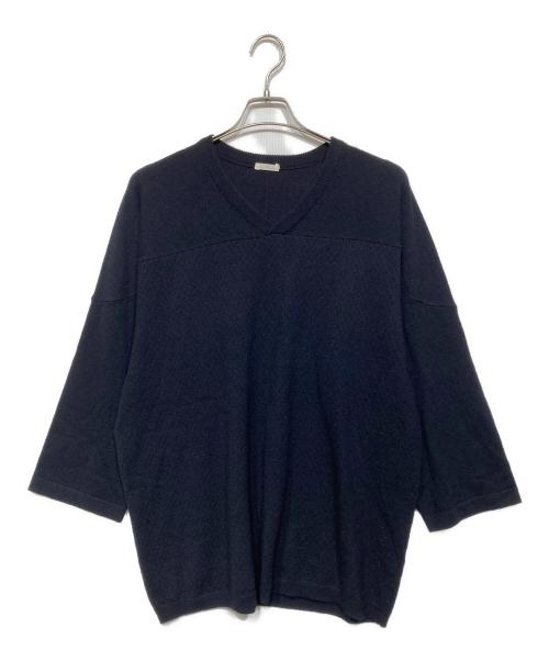 COMOLI（コモリ）COMOLI (コモリ) カシミヤ メッシュニット ネイビー サイズ:3の古着・服飾アイテム