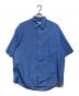Graphpaper（グラフペーパー）の古着「Broad Oversized S/S Regular Collar Shirt」｜ブルー