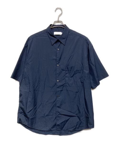 Graphpaper（グラフペーパー）Graphpaper (グラフペーパー) トップス シャツ BROAD S/S OVERSIZED REGULAR COLLAR SHIRT ネイビー サイズ:Fの古着・服飾アイテム