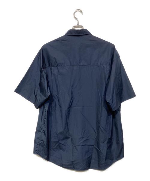 Graphpaper（グラフペーパー）Graphpaper (グラフペーパー) トップス シャツ BROAD S/S OVERSIZED REGULAR COLLAR SHIRT ネイビー サイズ:Fの古着・服飾アイテム