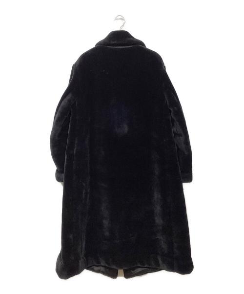 yohji yamamoto+noir（ヨウジヤマモトプリュスノアール）yohji yamamoto+noir (ヨウジヤマモトプリュスノアール) ボアロングコートNY-C02-138 ネイビー サイズ:3の古着・服飾アイテム