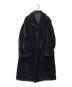 yohji yamamoto+noir（ヨウジヤマモトプリュスノアール）の古着「ボアロングコートNY-C02-138」｜ネイビー