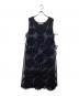 ne quittez pas（ヌキテパ）の古着「NET EMB RIBBON DRESS 010591676」｜ブラック