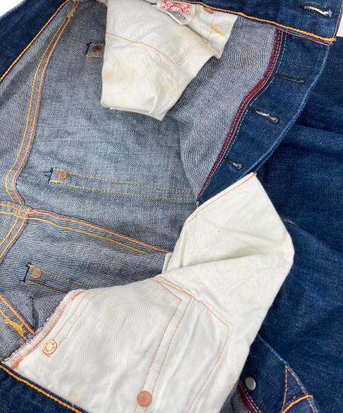 EVISU（エヴィス）EVISU (エヴィス) 2001 No.3 カモメプリントデニムパンツ ネイビー サイズ:36の古着・服飾アイテム
