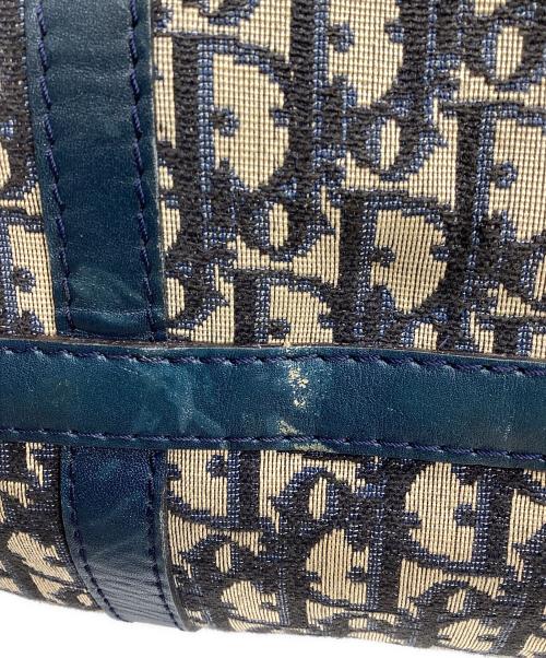 Christian Dior（クリスチャン ディオール）Christian Dior (クリスチャン ディオール) トロッターボストンバッグ ネイビー×ベージュの古着・服飾アイテム