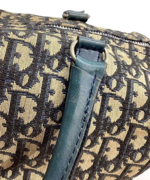 Christian Dior（クリスチャン ディオール）Christian Dior (クリスチャン ディオール) トロッターボストンバッグ ネイビー×ベージュの古着・服飾アイテム