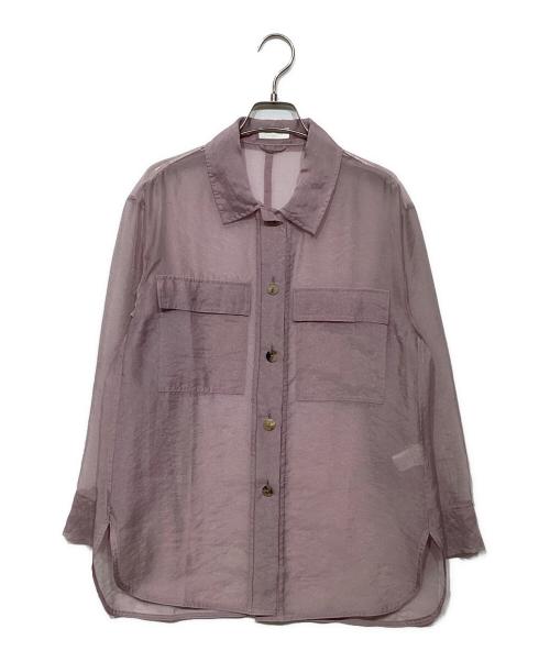 BALLSEY（ボールジィ）BALLSEY (ボールジィ) シャンブレーオーガンジー CPOシャツ 11010201433 ピンク サイズ:36の古着・服飾アイテム