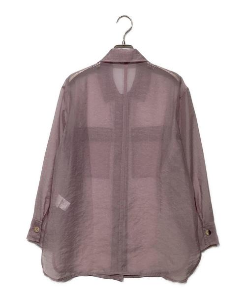 BALLSEY（ボールジィ）BALLSEY (ボールジィ) シャンブレーオーガンジー CPOシャツ 11010201433 ピンク サイズ:36の古着・服飾アイテム