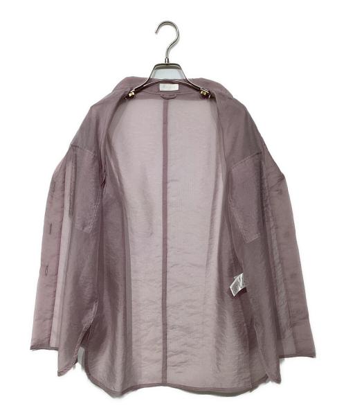 BALLSEY（ボールジィ）BALLSEY (ボールジィ) シャンブレーオーガンジー CPOシャツ 11010201433 ピンク サイズ:36の古着・服飾アイテム