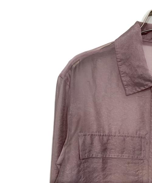 BALLSEY（ボールジィ）BALLSEY (ボールジィ) シャンブレーオーガンジー CPOシャツ 11010201433 ピンク サイズ:36の古着・服飾アイテム