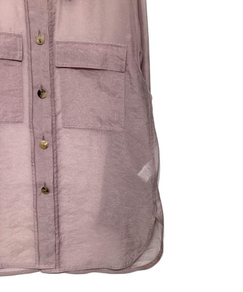 BALLSEY（ボールジィ）BALLSEY (ボールジィ) シャンブレーオーガンジー CPOシャツ 11010201433 ピンク サイズ:36の古着・服飾アイテム
