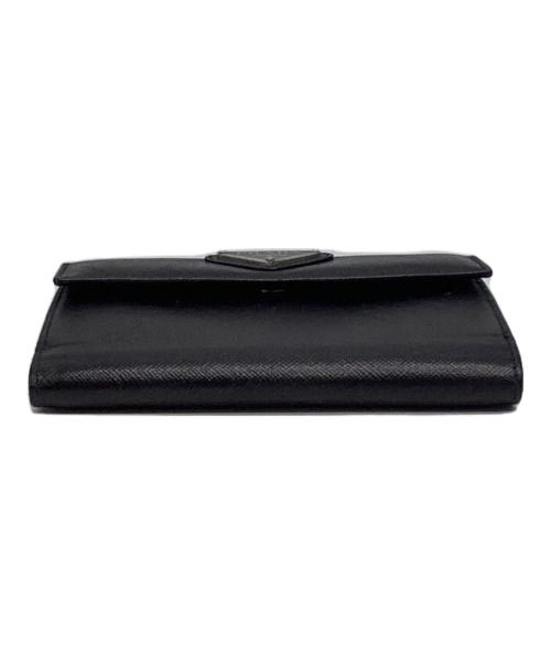 PRADA（プラダ）PRADA (プラダ) 2つ折り財布　M523A ブラックの古着・服飾アイテム