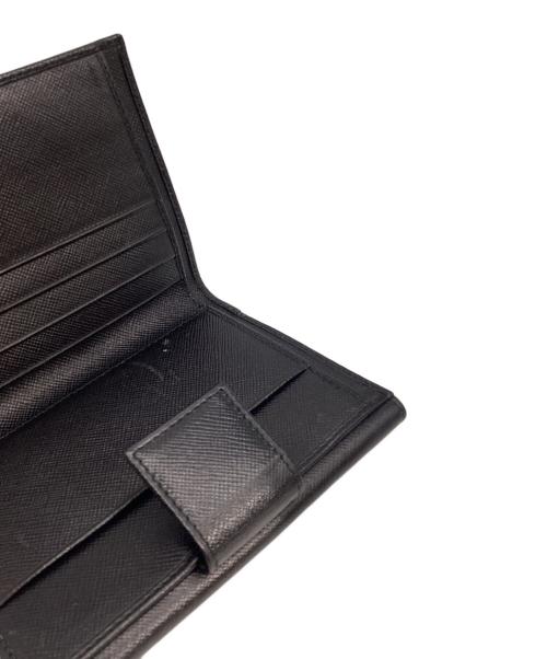 PRADA（プラダ）PRADA (プラダ) 2つ折り財布　M523A ブラックの古着・服飾アイテム