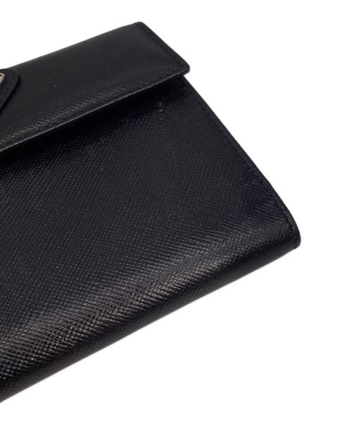 PRADA（プラダ）PRADA (プラダ) 2つ折り財布　M523A ブラックの古着・服飾アイテム