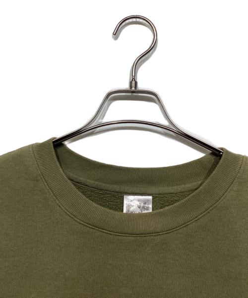 basketcase（バスケットケース）basketcase (バスケットケース) クルーネックスウェット オリーブ サイズ:XXLの古着・服飾アイテム