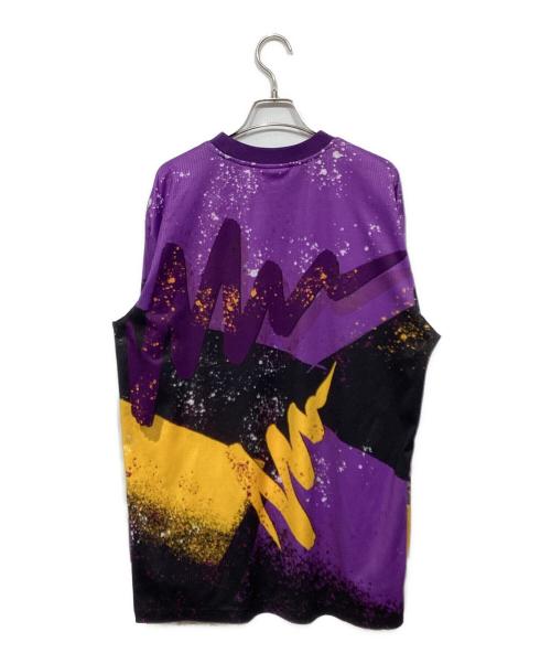 MITCHELL & NESS（ミッチェルアンドネス）MITCHELL & NESS (ミッチェルアンドネス) ロングスリーブカットソー パープル×イエロー サイズ:Lの古着・服飾アイテム